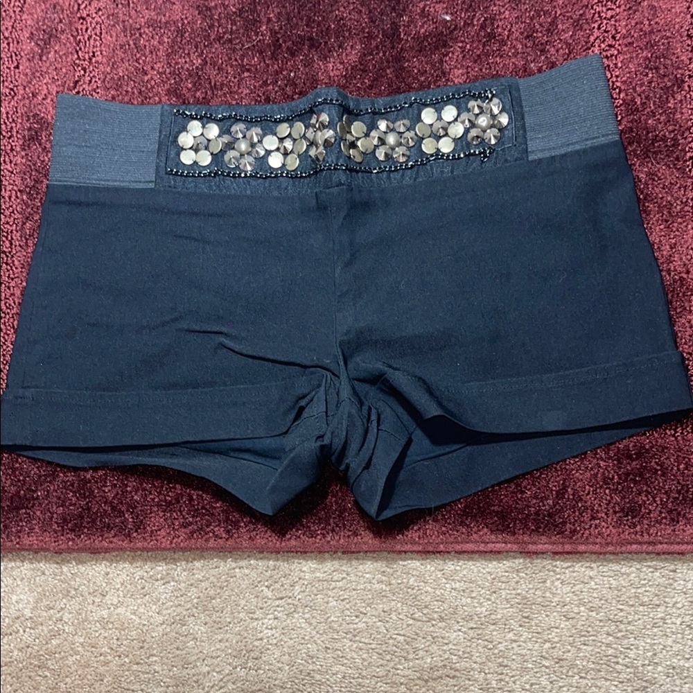 Mandee Black High Waist Shorts